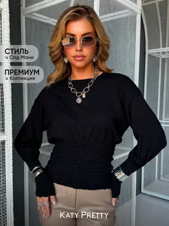Кофта нарядная трикотажная приталенная KATY PRETTY